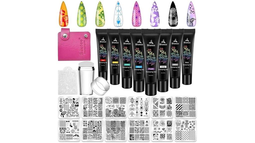 12 piece nail stamping plates
