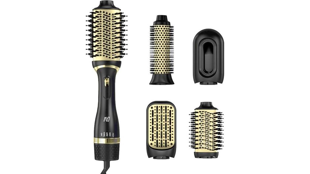 adjustable heat hot air brush