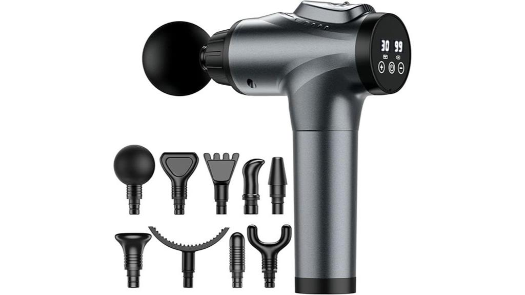 adjustable massage gun features