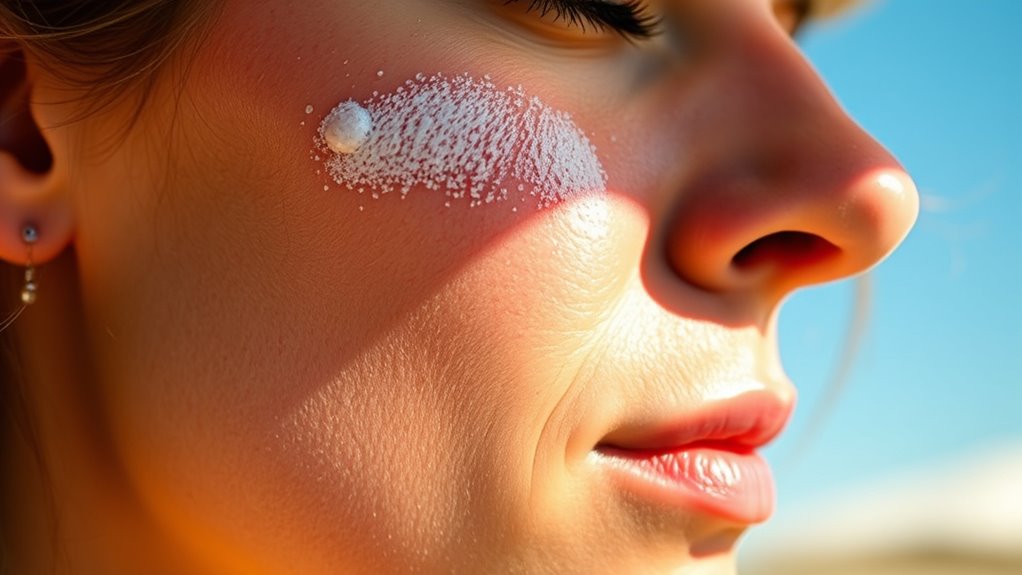 apply generous even sunscreen