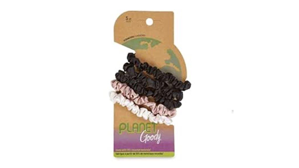 black cream blush scrunchies