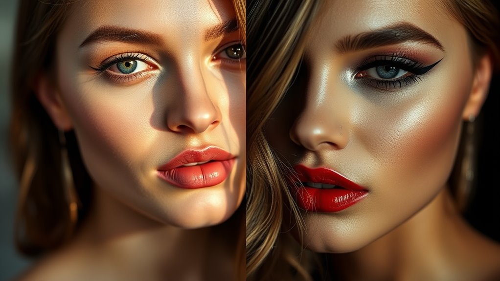 bold lips for glamour
