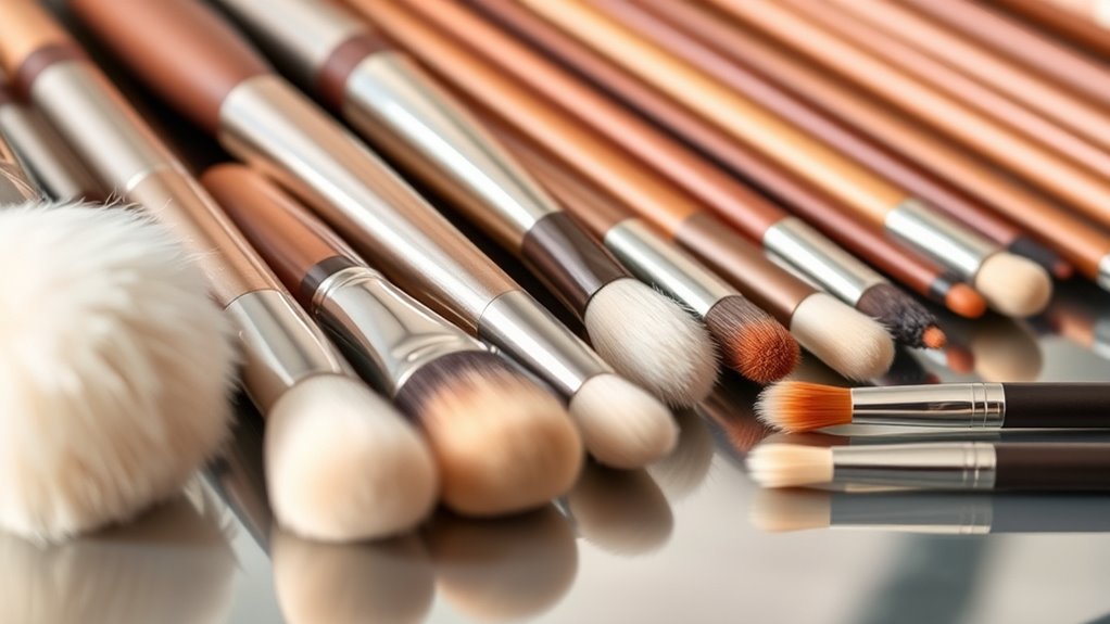 brush shapes enhance makeup precision