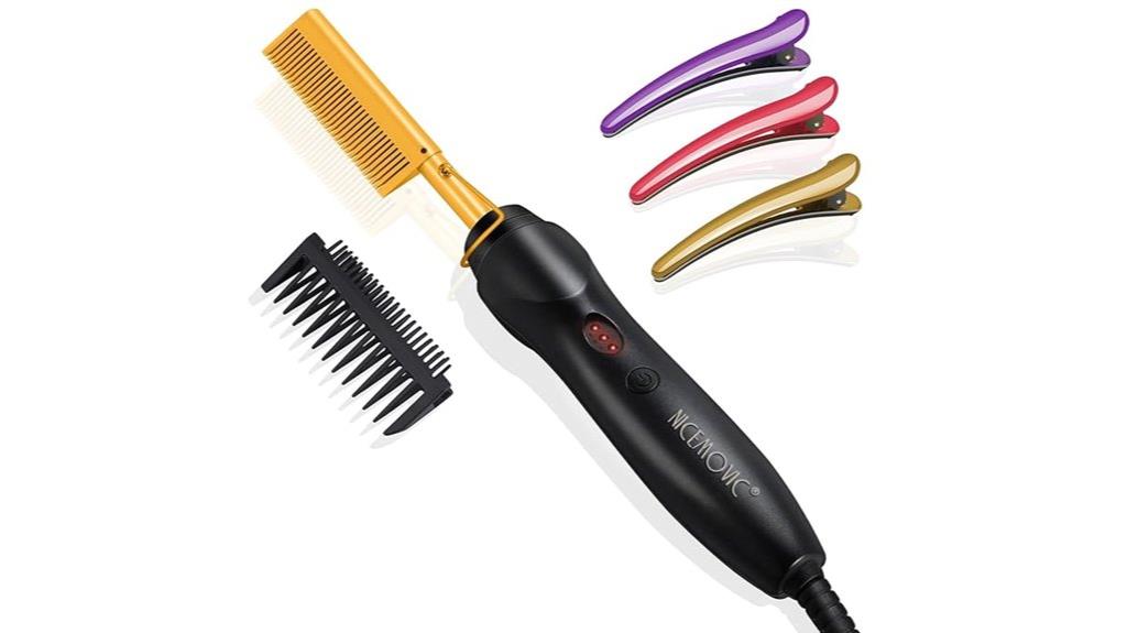 ceramic hair straightening comb