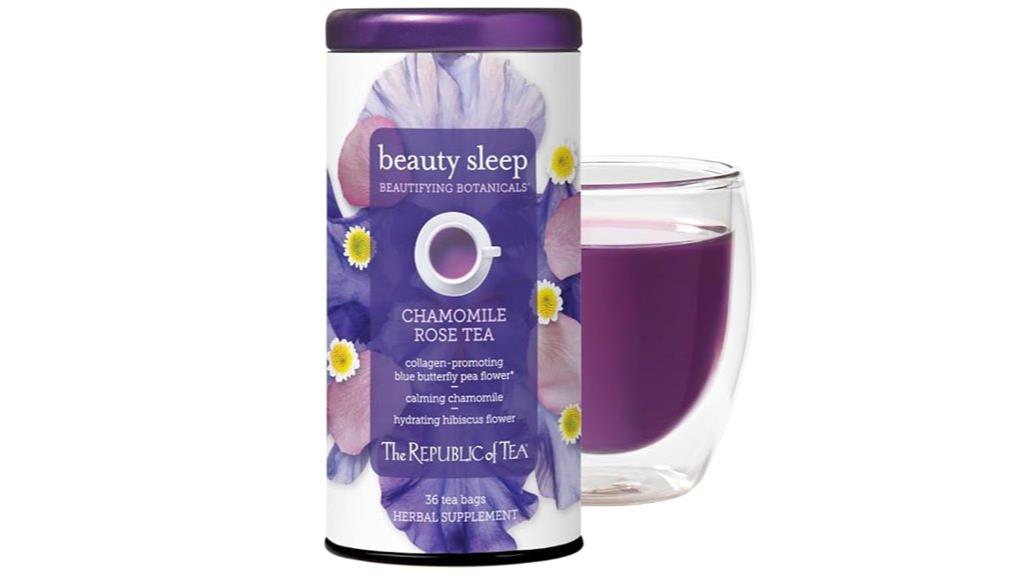 chamomile rose herbal tea