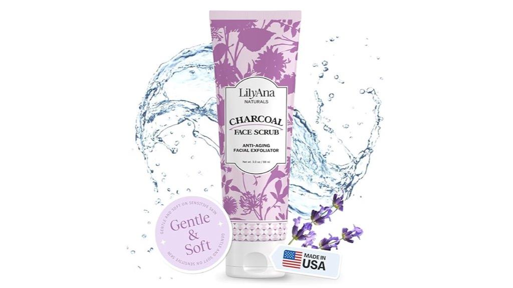 charcoal face scrub exfoliation