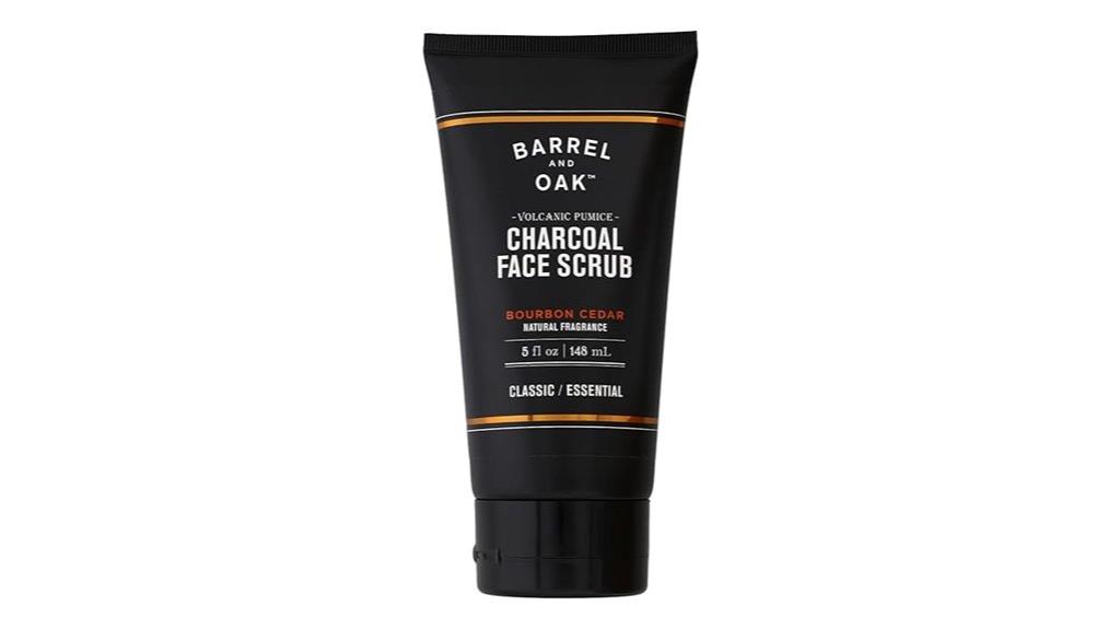 charcoal scrub with pumice