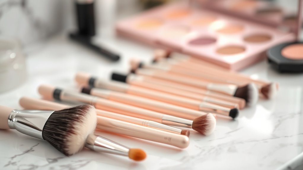 clean brushes ensure flawless application
