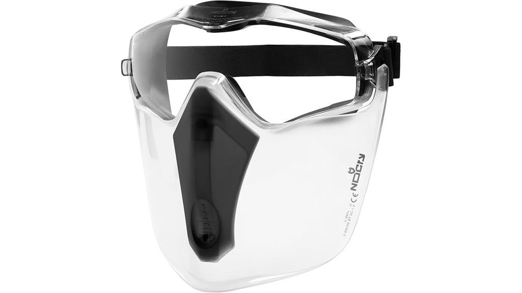 clear protective face shield
