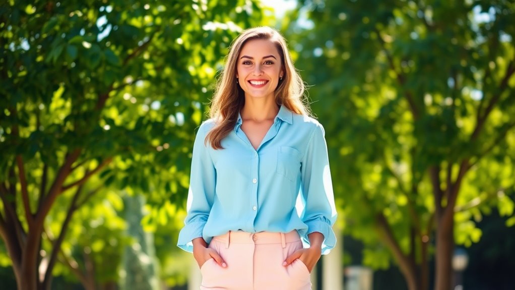 color choices enhance youthful glow