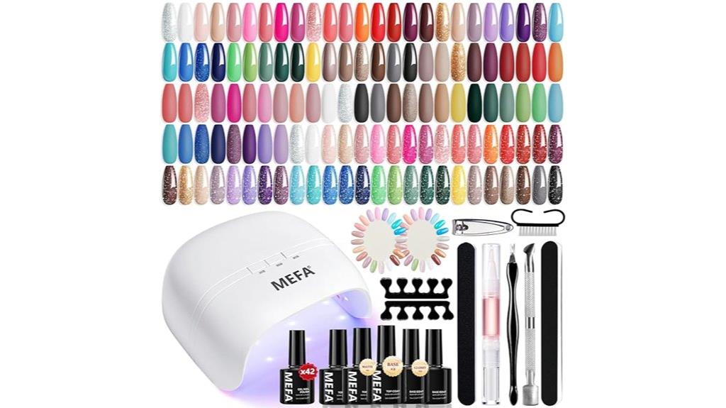 colorful gel nail kit