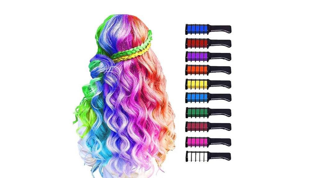 colorful hair chalk kit