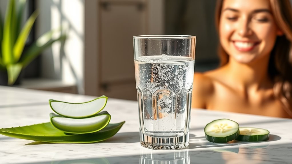 consistent hydration enhances skin
