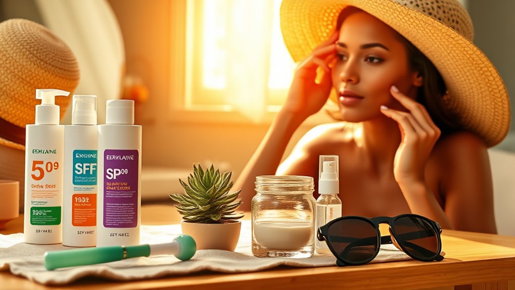 consistent sun protection routine