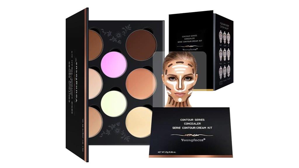 contouring and highlighting makeup kit