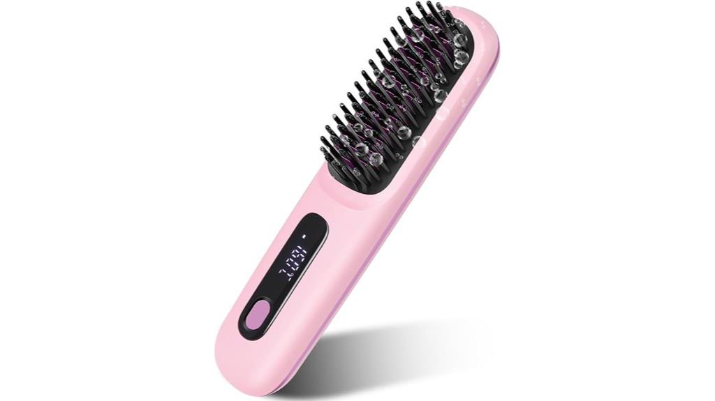 cordless portable hair straightener