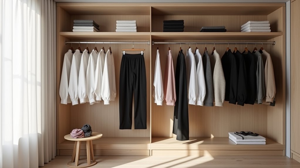 create a minimal versatile closet