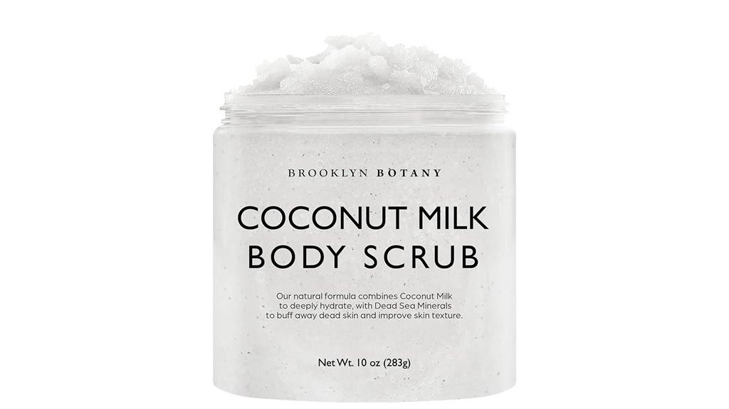 dead sea salt coconut scrub