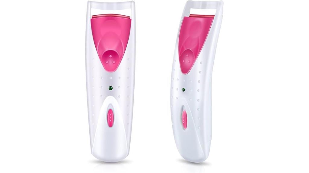 dual heated eyelash curlers