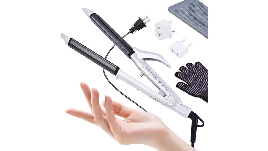 dual voltage travel curling iron