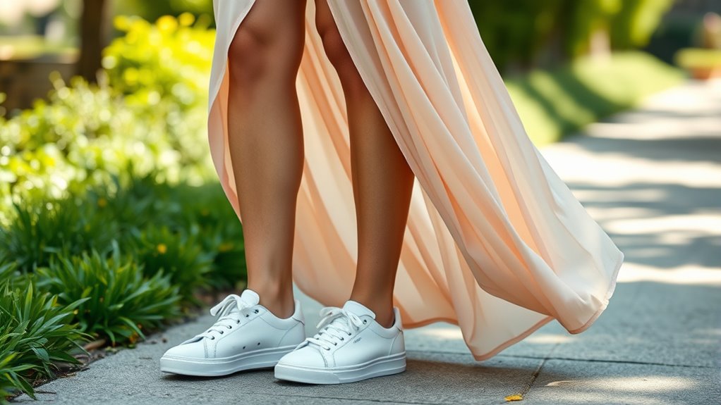 effortless chic sneaker pairing