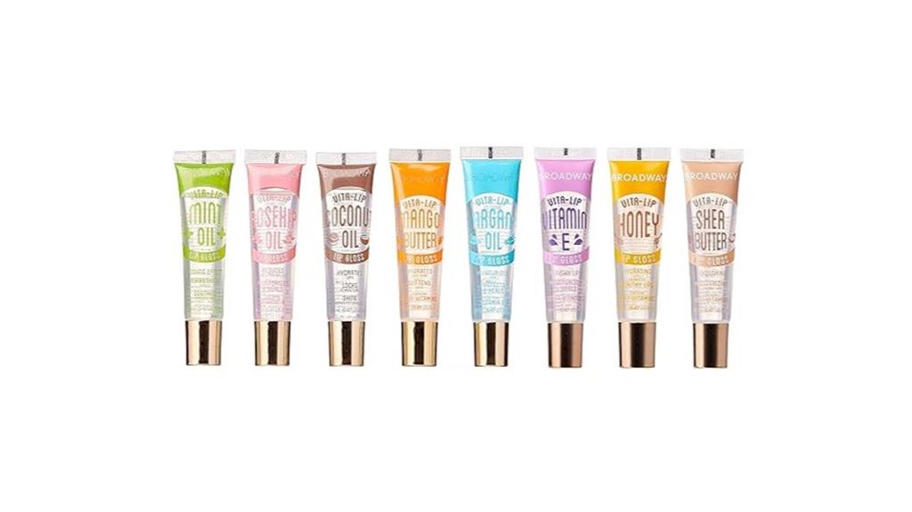 eight pack clear lip gloss