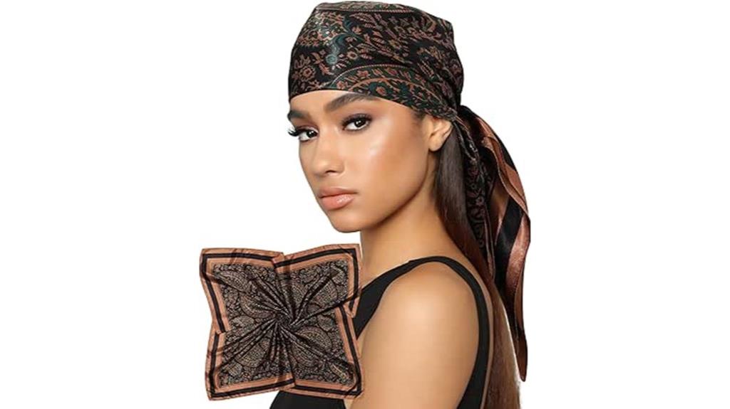 elegant satin headscarf for women