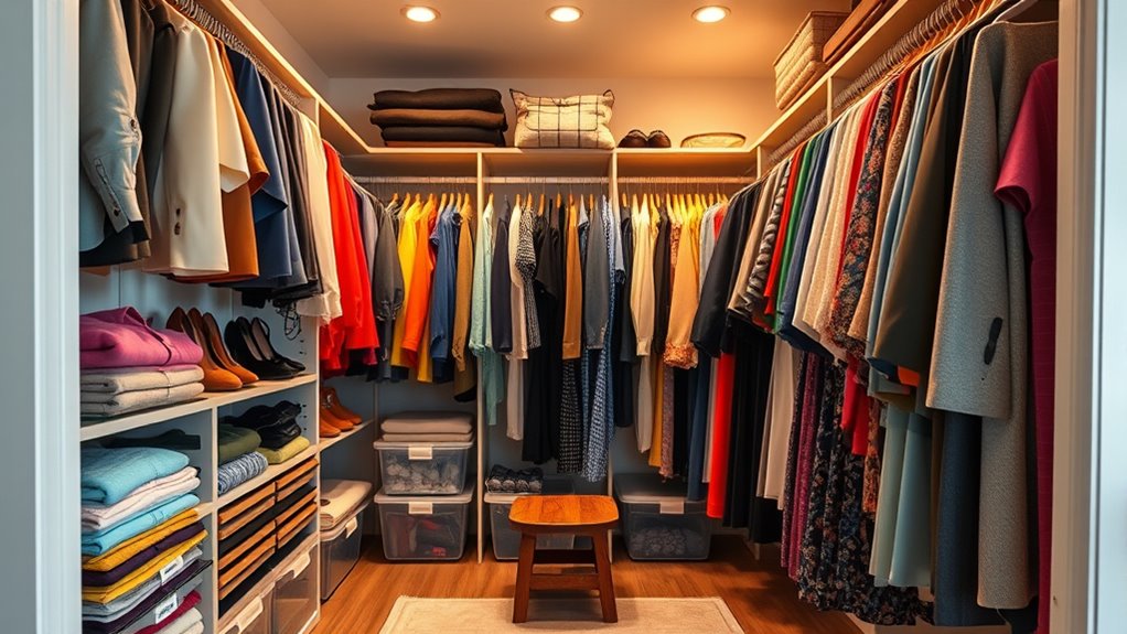 evaluate closet space needs