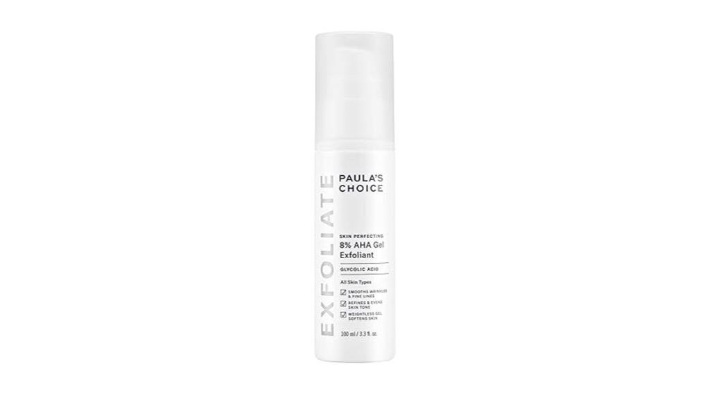 exfoliating gel with aha