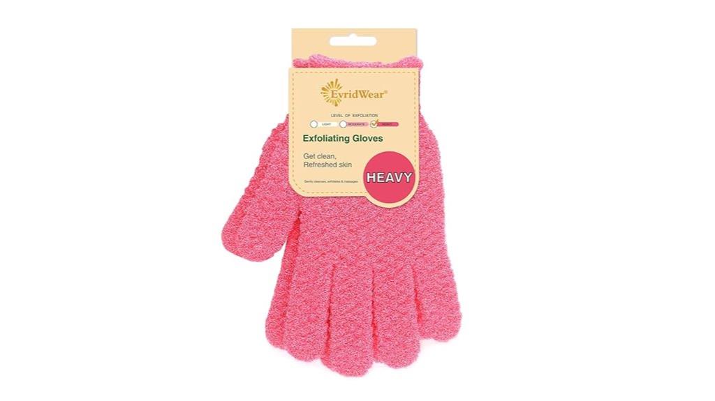 exfoliating shower gloves