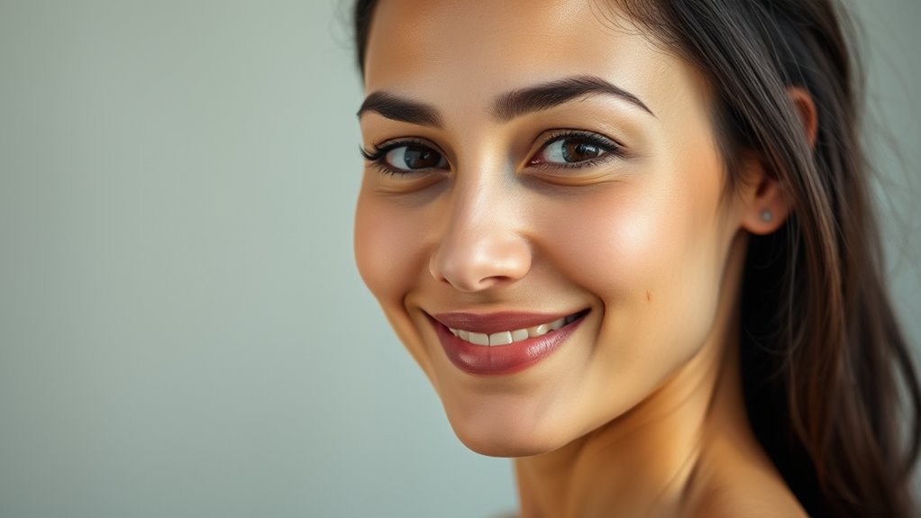 express confidence with facial expressions