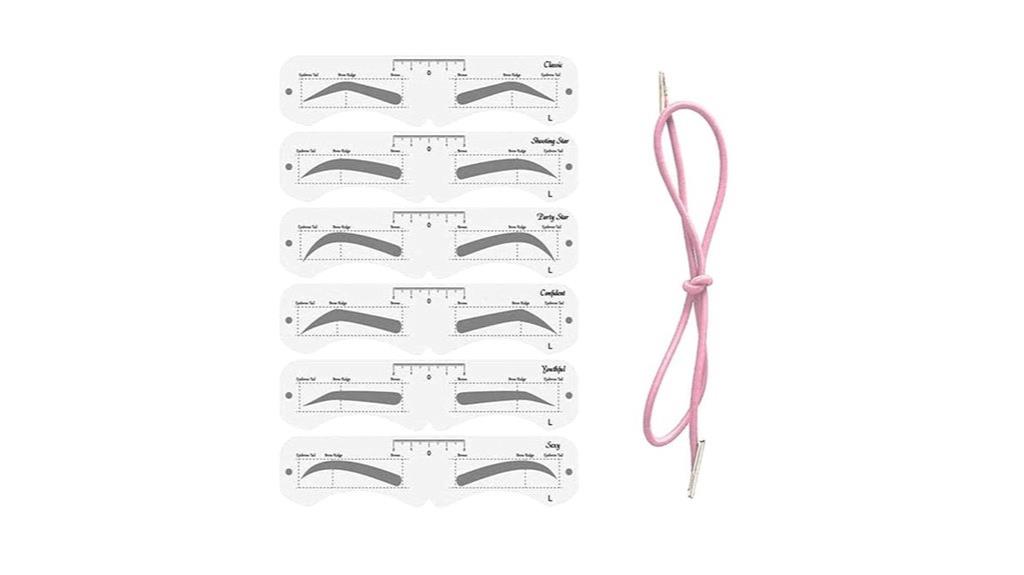 flexible plastic eyebrow mold