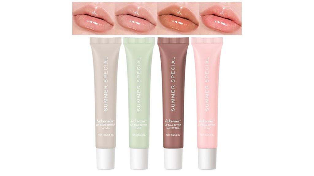 four pack lip balm set