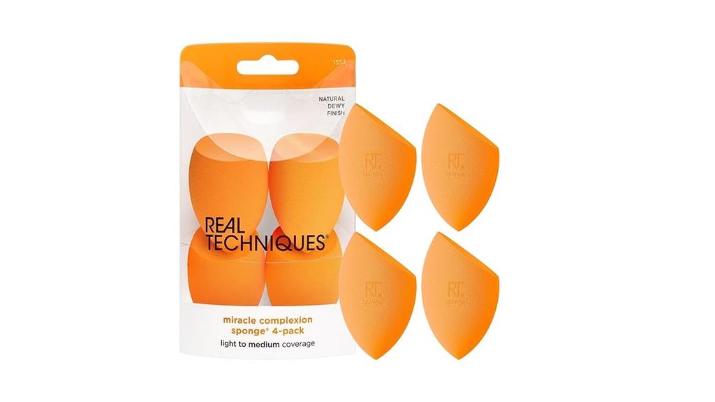 four pack makeup sponges