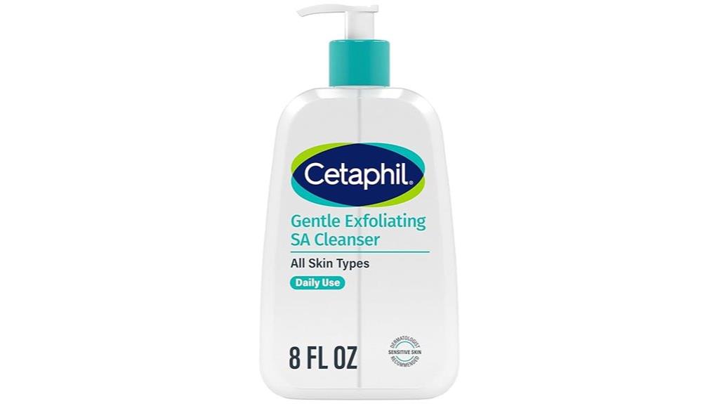 gentle exfoliating cleanser bottle