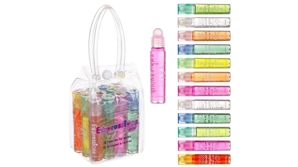 girl s 12 piece lip gloss set