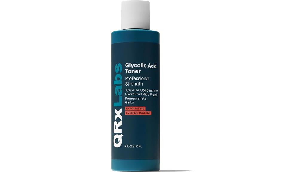 glycolic acid exfoliating toner