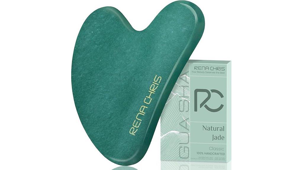 green jade facial massager