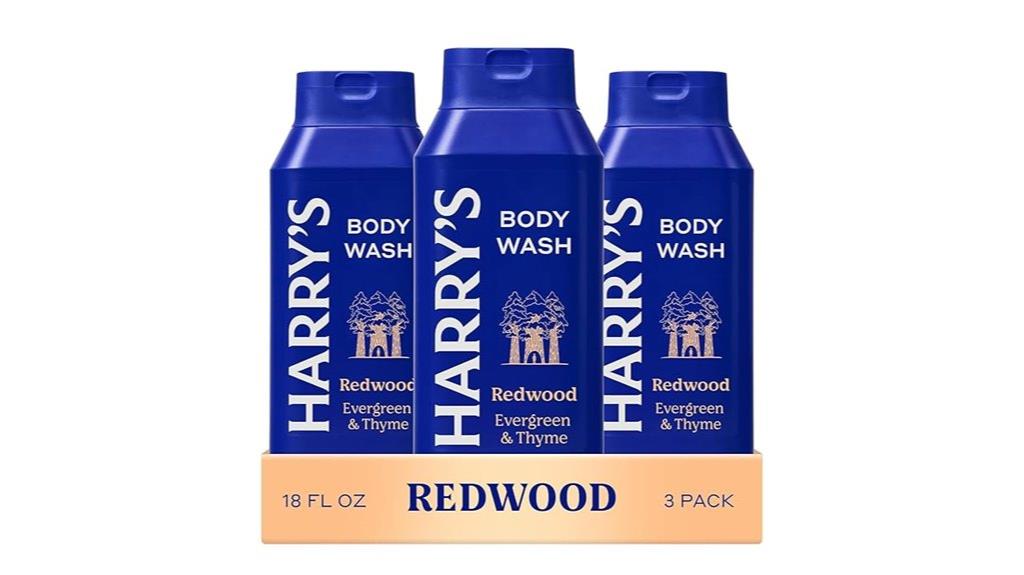 harry s redwood body wash