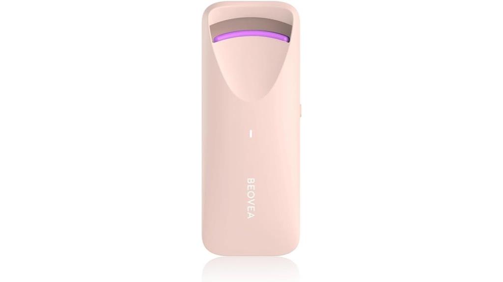 heated eyelash curling device