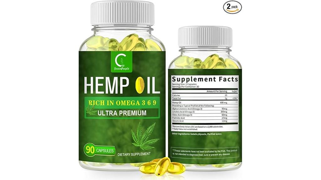 hemp oil capsules 180 servings
