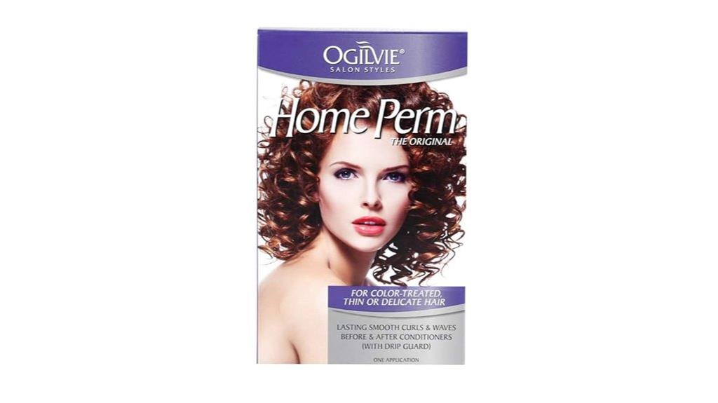home perm hair styling