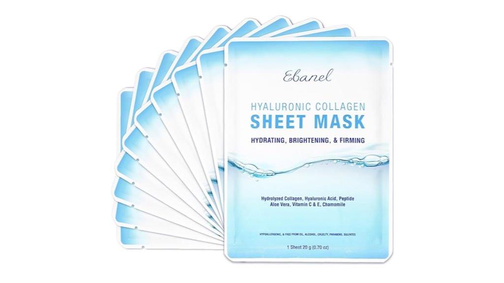 hydrating collagen face masks