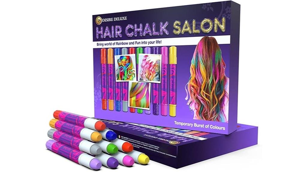 kids multi color hair chalk