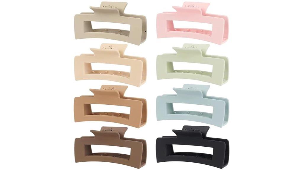 large matte hair claw