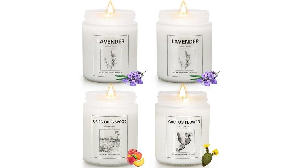 lavender candle aromatherapy set