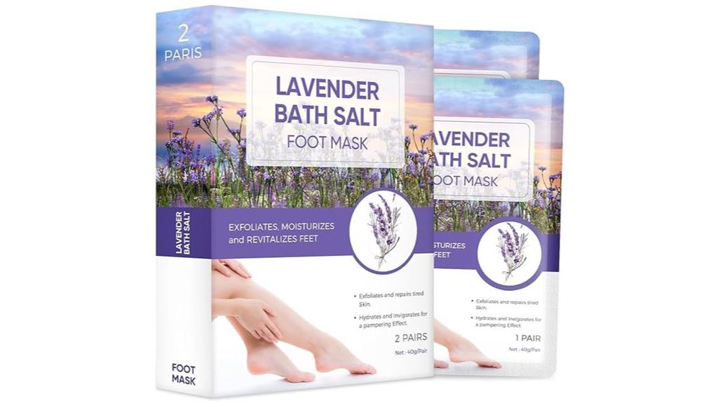 lavender foot exfoliating mask