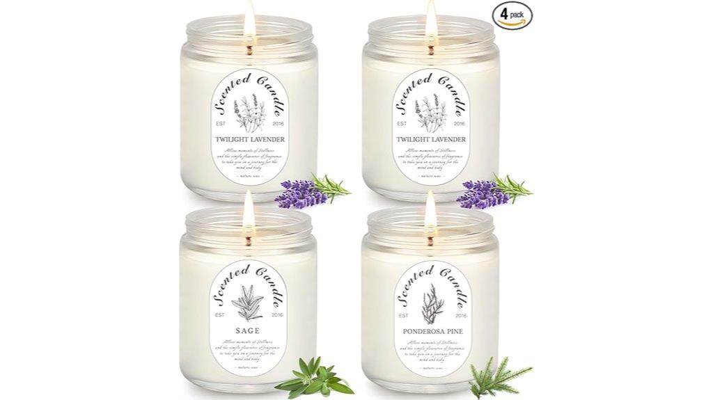 lavender scented aromatherapy candles