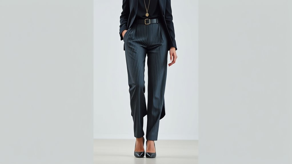 layered vertical accessories enhance elongation