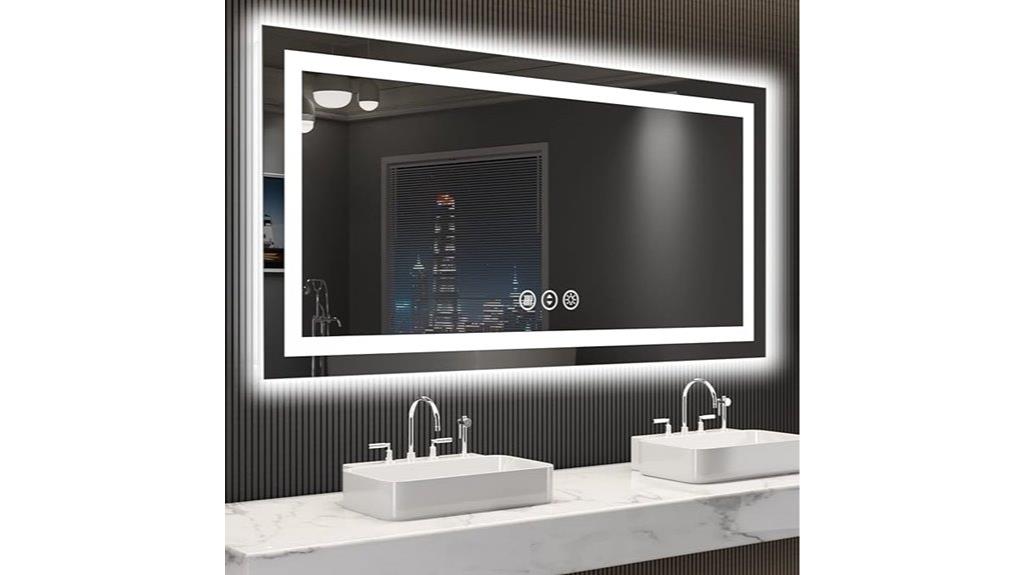 led bathroom mirror